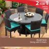 Latest outdoor chair and umbrella table outdoor wicker italian style kitchen round dinning set