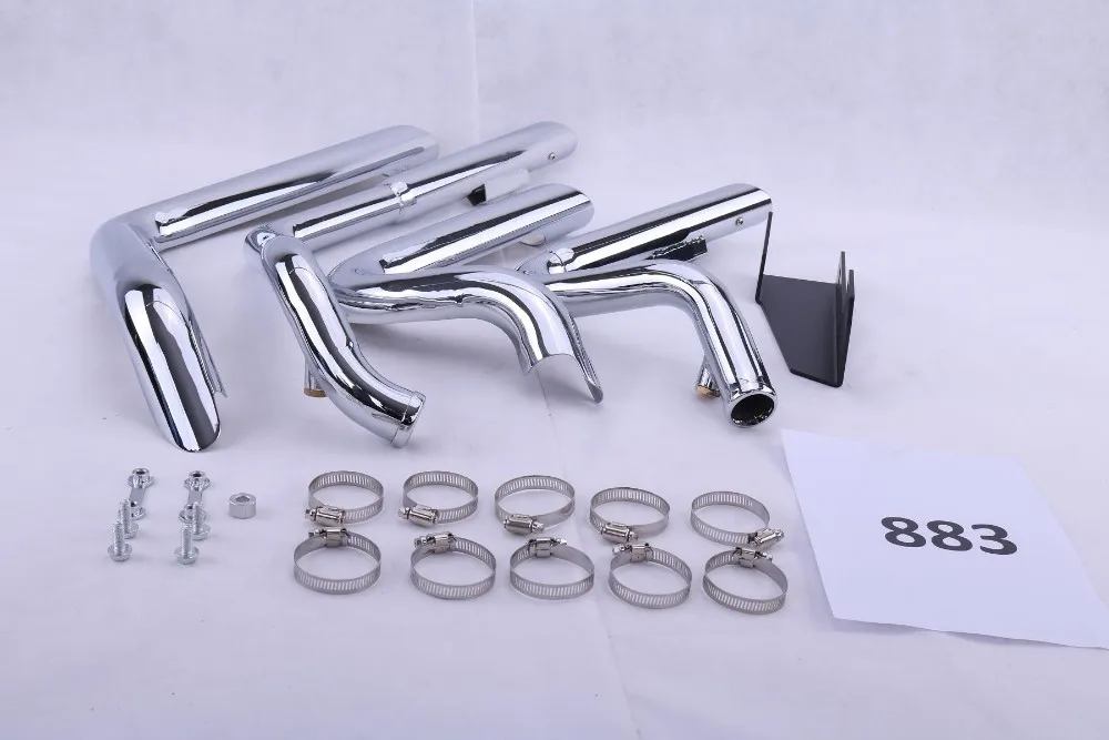 Steel Chrome Finish Exhaust System Pipe For Harley Sportster 883-1200