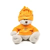 Unstuffed teddy bear toy teddy bear skin wearing overcoat