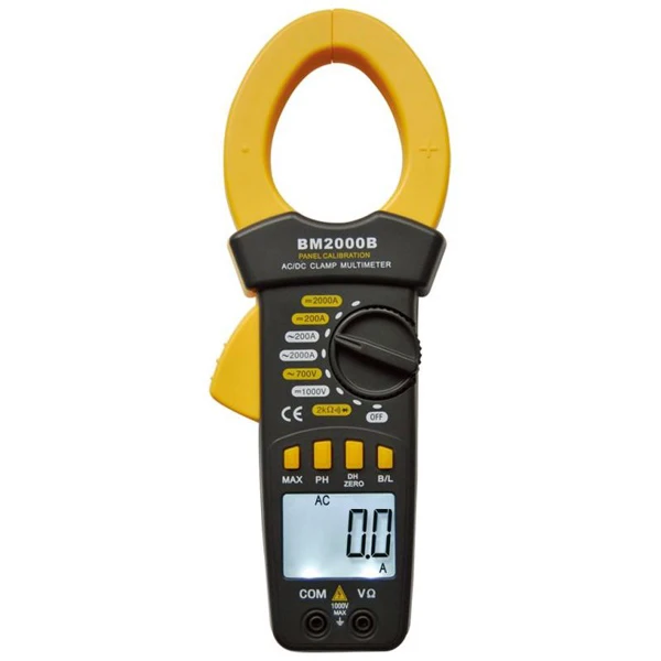 High Current Ac/dc Clamp Meter 2000a Digital Clamp Ampere Meter Bm2000b