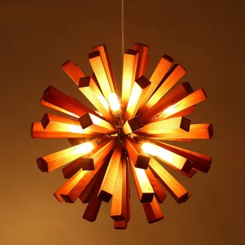 Retro Pendant Light Library Chandelier Round Wooden Lighting Retro Pendant Light Library Chandelier Round Wooden Lighting