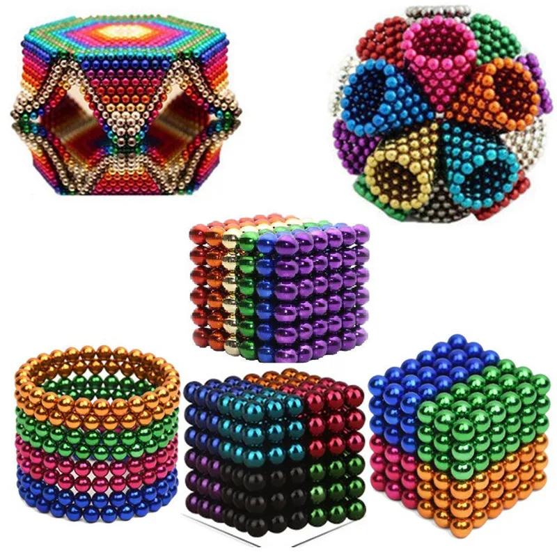 Magnet Bars Metal Ball Magnetic Designer Building Blocks Construction