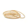 Wholesale fashion jewellery gold ring Vacuum Plating 925 Sterling Silver Simple Twisted Stacker Ring