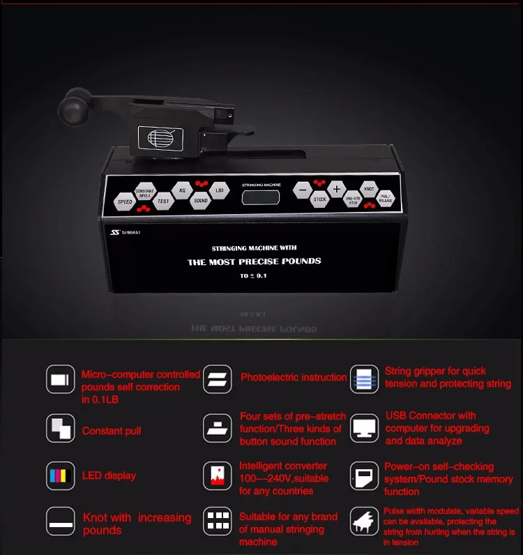 Precise tennis badminton racket stringing machine computer head motor S8198