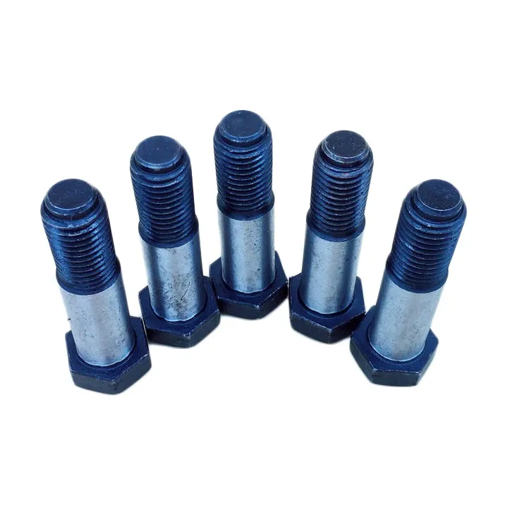 with long threaded dog point 45# steel hex head reamer bolt