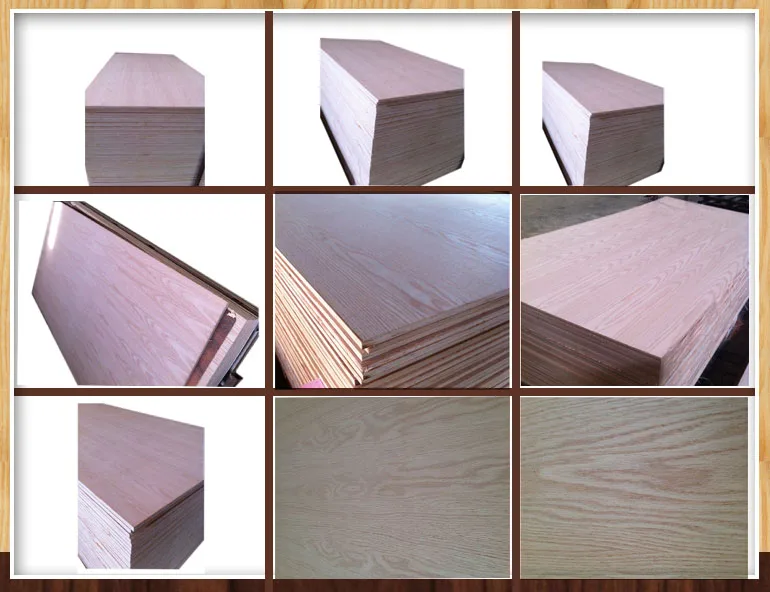 18mm Red Oak Veneer Faced Mdf Two Sides Crown Cut Linyi Factory Buy