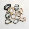 Tiny Agate Geode Slice Pendants Natural Colored Agate Geodes Slicing