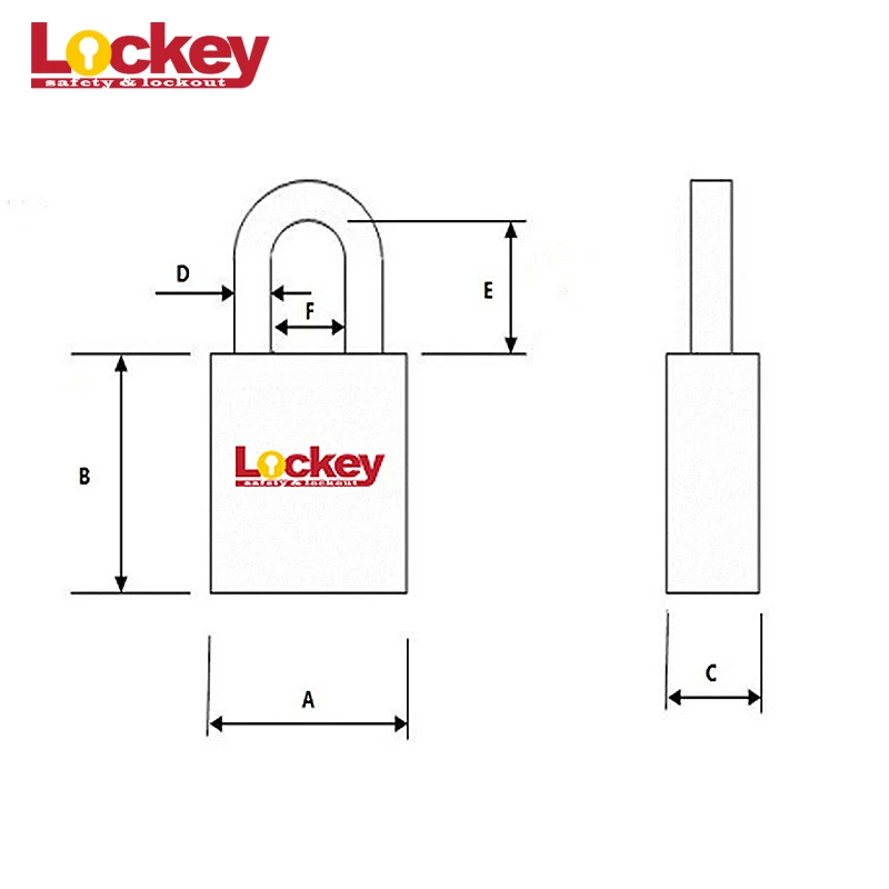 Industrial Pad Locks Custom 50mm 60mm 70mm Steel Brass Shackle Safety Padlock with Master Key