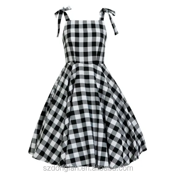 white rockabilly dress