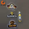 Custom made urtrathin LED bottle signs fancy shaped beer logo Acrylic slim light box advertising displays