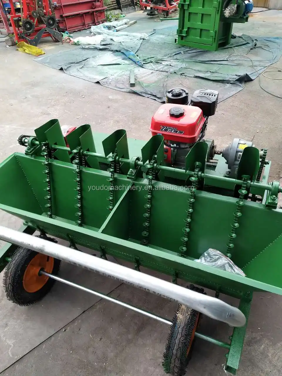6 Lines Selfwalking Garlic Planting Machine/garlic Seeder/garlic