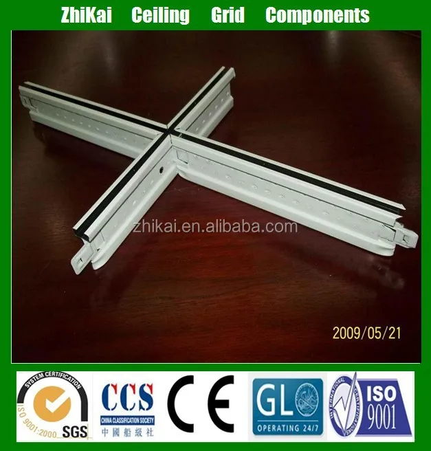 China Zero Clearance Ceiling Tile Grid System For Suspended