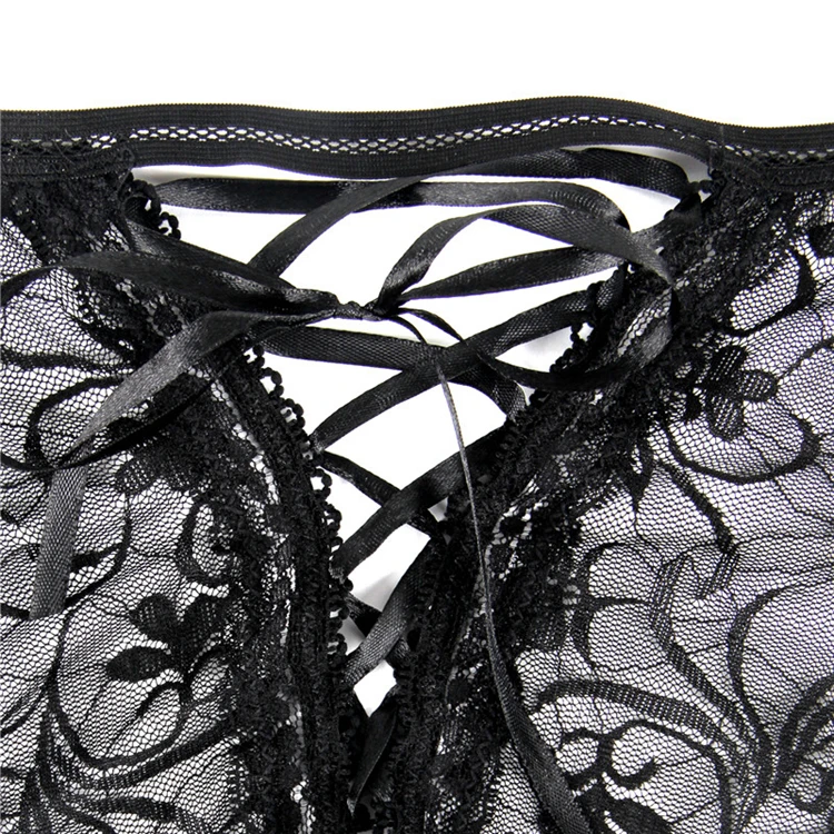 Plus Size Erotic Sexy Mesh Lace Open Bust Garter Lingerie Underwear Set ...