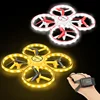 2019 Latest 2.4G 38Khz 4ch UVA Watch Sensor Hand Control Flying Drone UFO Air Gesture Sensing Quadcopter With Cool Led Light