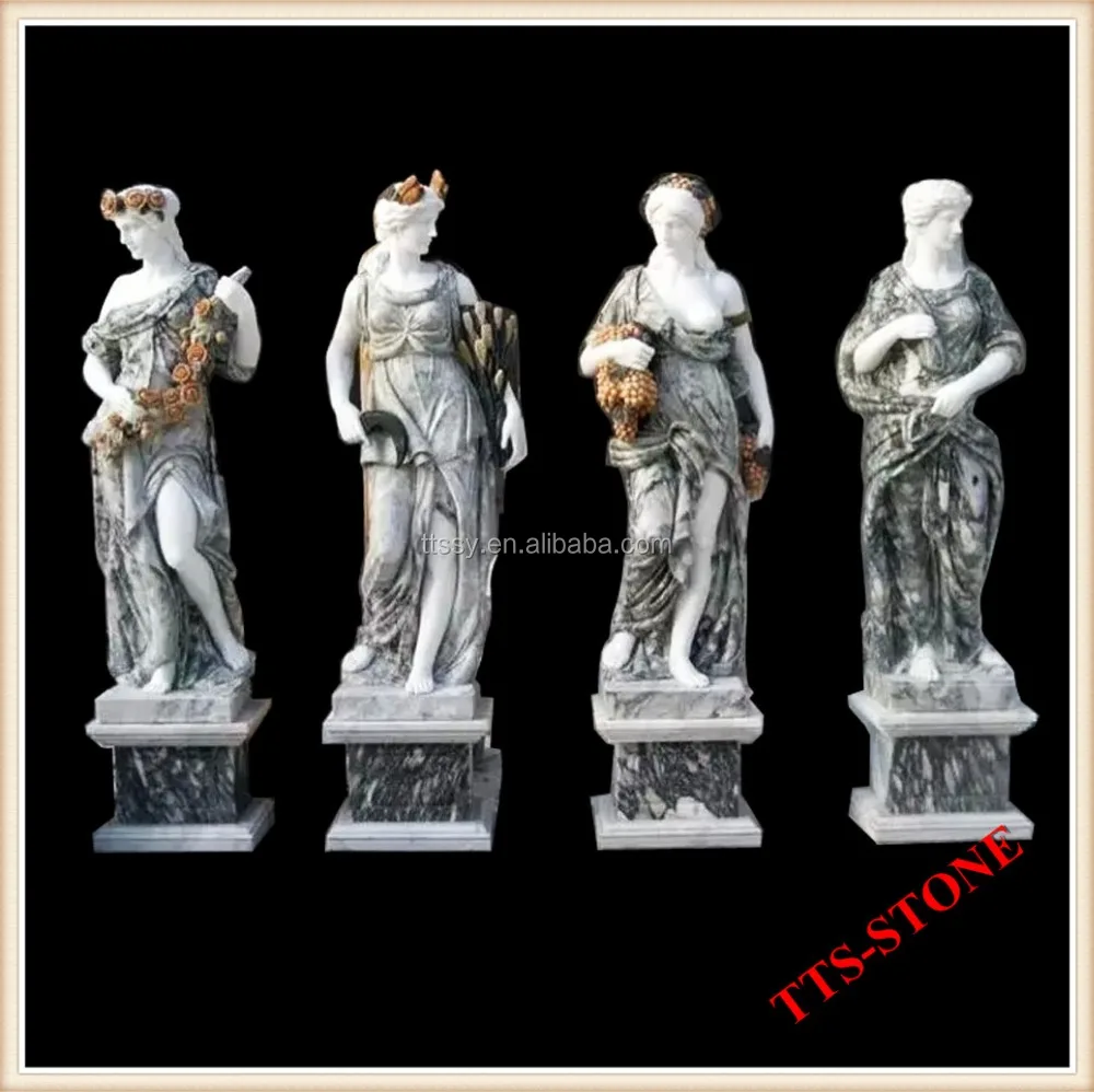 Lớn đá cẩm thạch bốn mùa goddess tượng điêu khắc