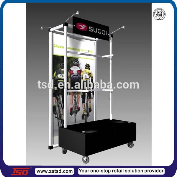 Sport Shop Pos Free Standing Metal Mountain Bike Bicycle Display Rack