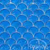 fish scale mosaic pattern Mosaic Glass Pool Spa Blue for swimming pool tile