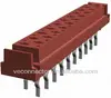 red 1.27mm Tyco IDC connector dip to PCB