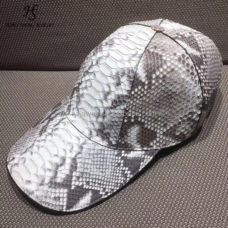 Custom Luxury Handmade Real Crocodile Hornback Skin Men Leather Hat ...