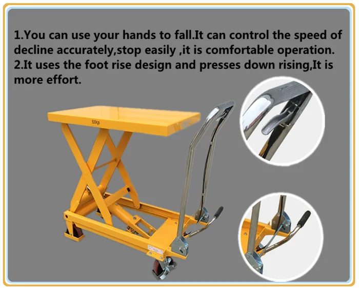 Double Aluminum Alloy Hand Lift Table Buy Double Aluminum Alloy Hand