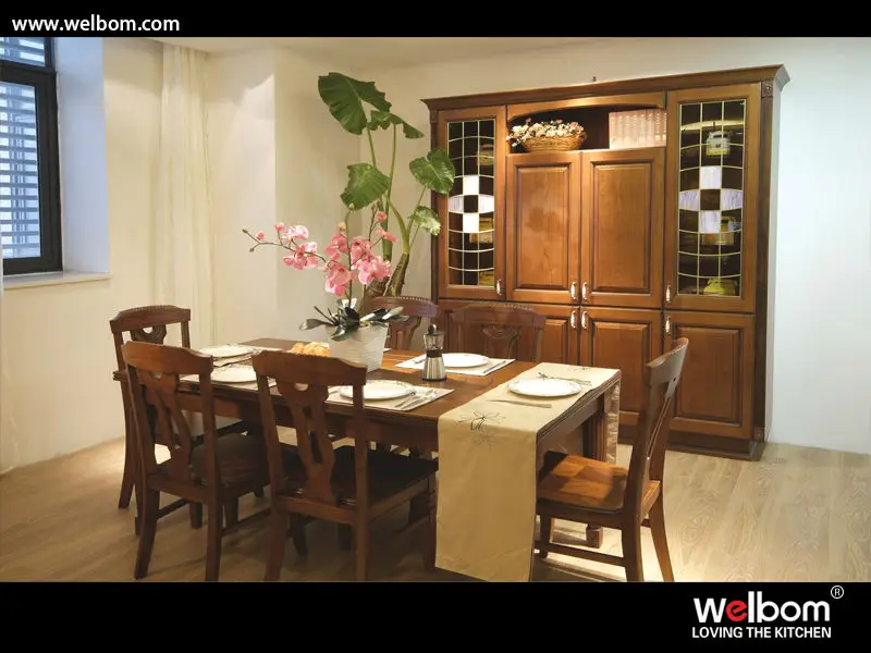 Cocina armarios de madera de cerezo sólido (cecilia) cocinas ...