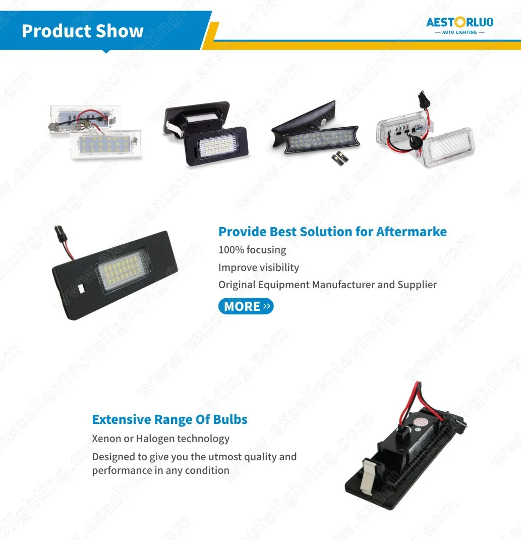 Customized package E87 LED License Plate Light