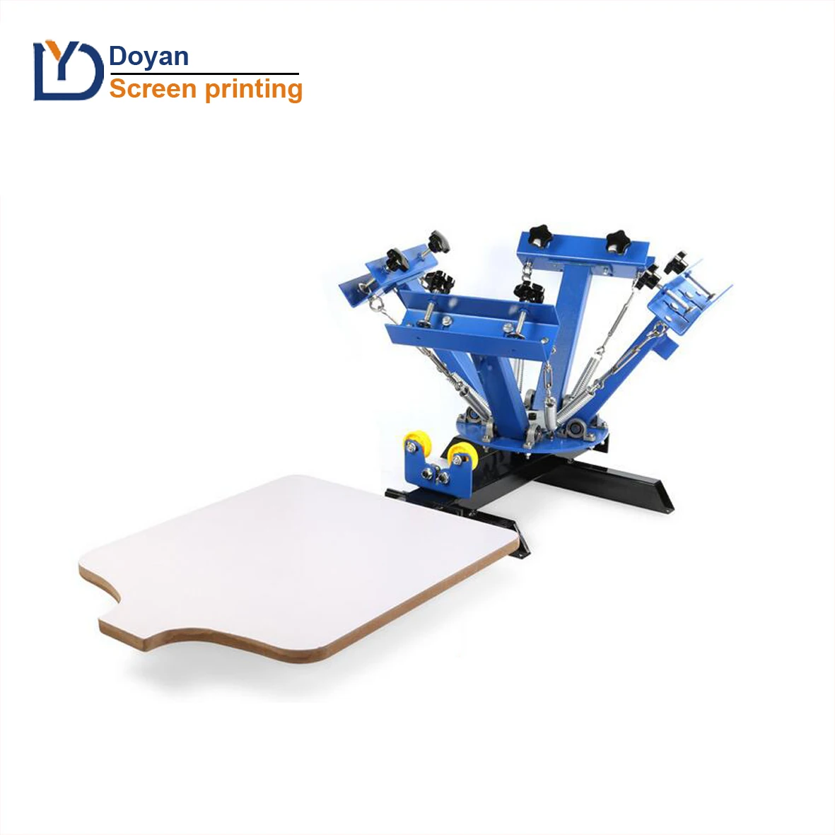 4 color 1 station screen printing machine