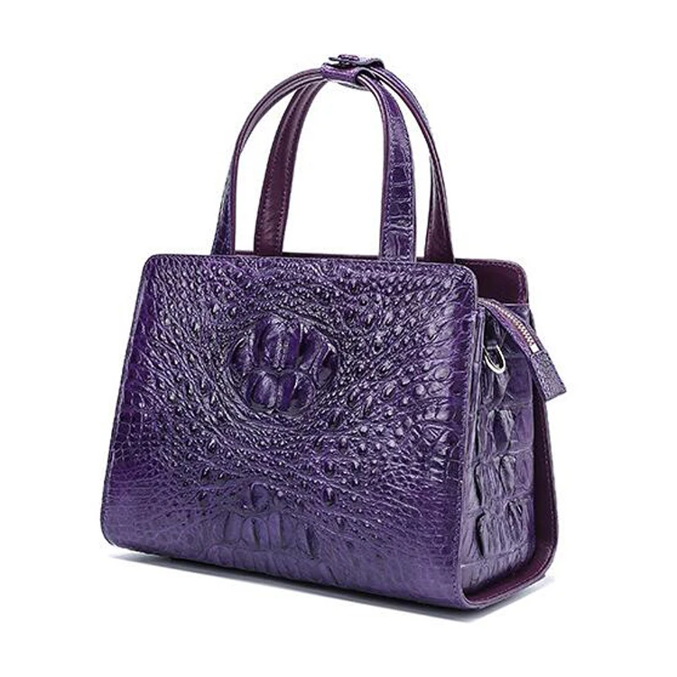 New arrival fashion design top quality exotic genuine crocodile leather handbag