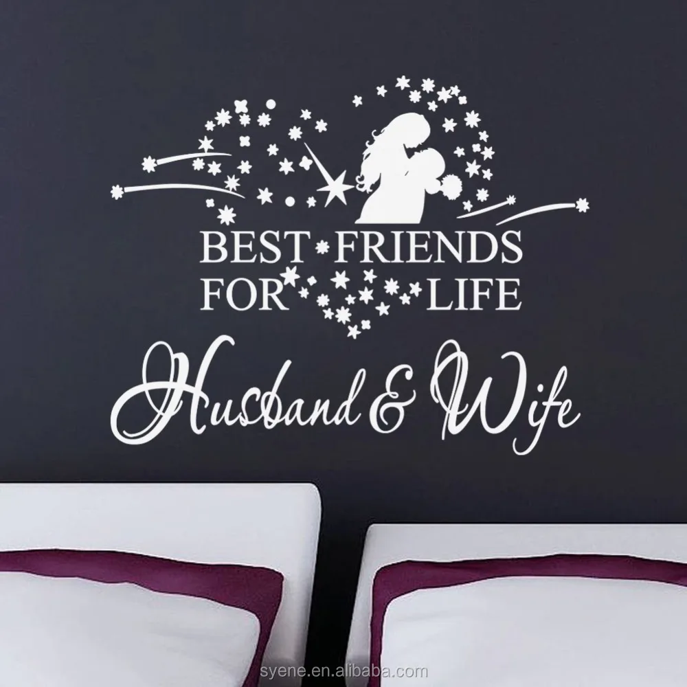 living room decor love heart wall stickers loving decals 3d art vinyl quotes husband&wife best friend