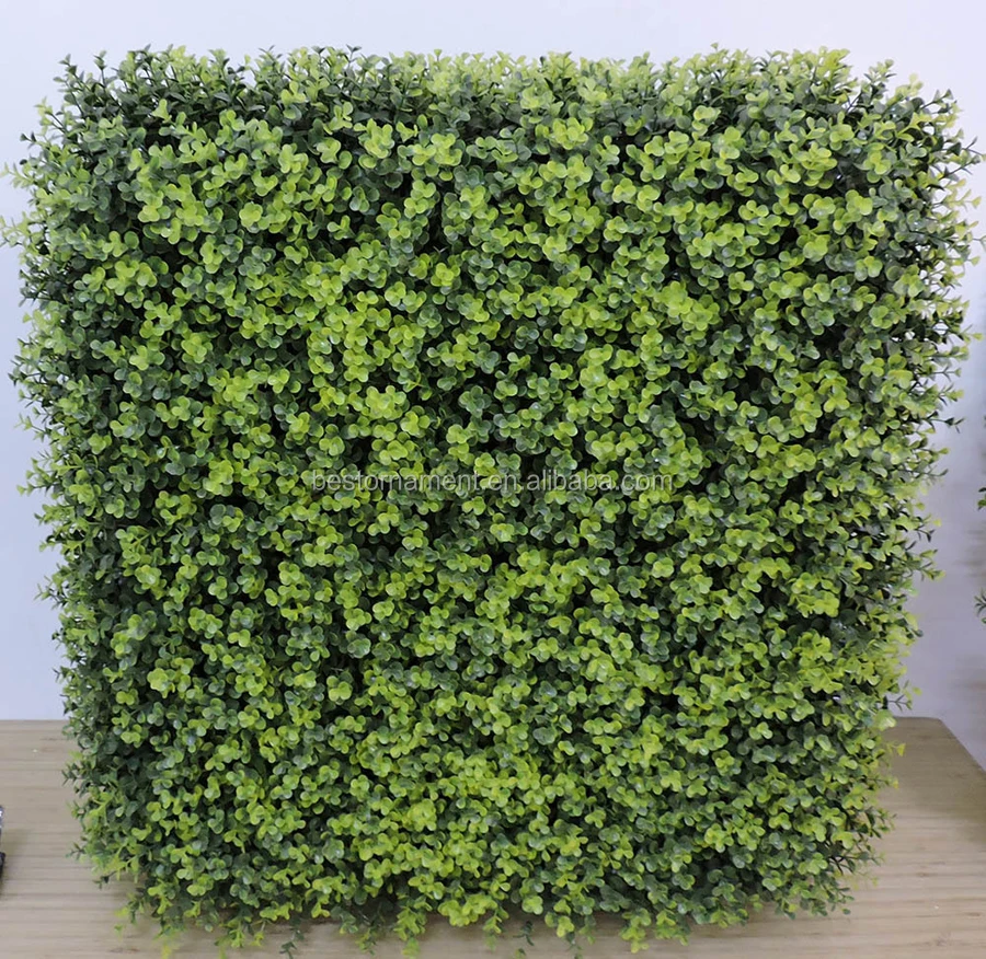 New Arrival Plastic Grass Wall Backdrop For Wedding With Round Metal