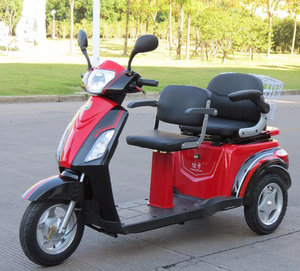 72v 1000w Luxury Double Highbackrest Seat Mobility Scooter Reverse