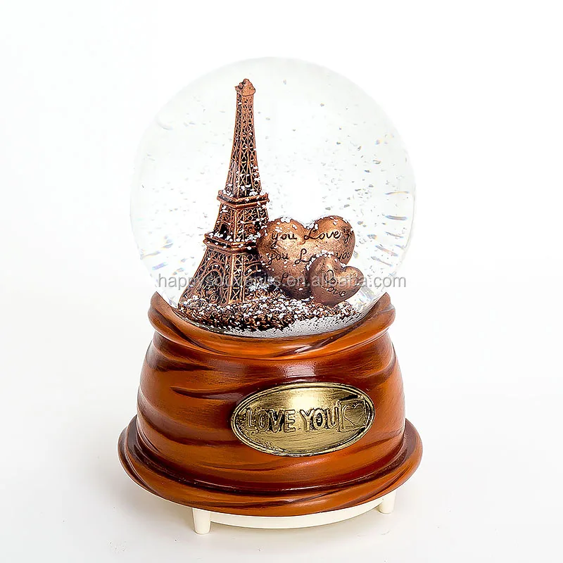 Custom metal base shinning STAR crystal battery snow globe iron sheet water ball promotion christmas gifts snow globe