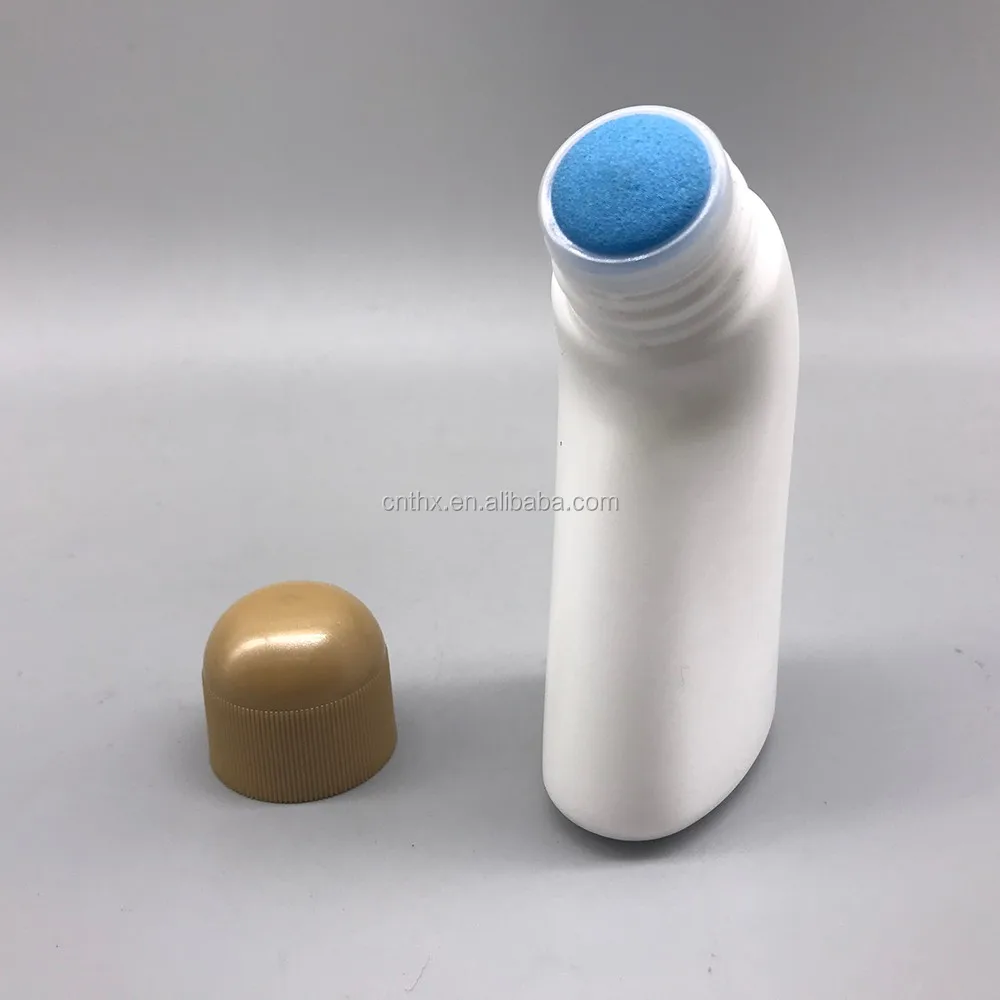 Hdpe Medical 50ml Plastic Empty Curve Sponge Applicator Bottle For