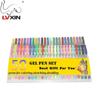 Glitter/ Neon/paster 50 Unique Gel Pens Colors Set For Adult ... Glitter/ Neon/paster 50 Unique Gel Pens Colors Set For Adult ...