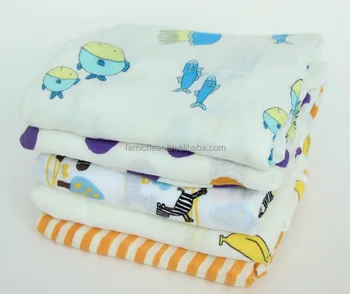 custom printed muslin blanket