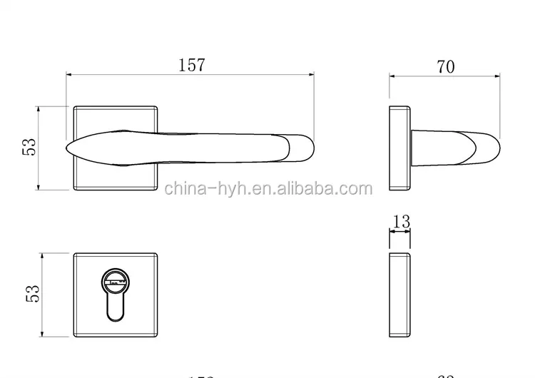 ungroupedHC-311Magetic design door handle lock, industrial door locks ...