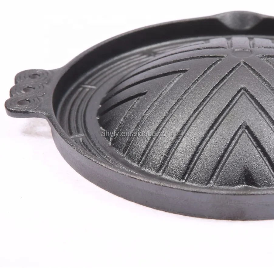 Cookware Cast iron Thai BBQ Mookata Plates Round Mookata Pot, Wholesale