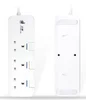 uk 3 gang portable rechargeable power socket with dual USB ports