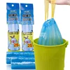 China factory HDPE and LDPE Cheap drawtape Garbage Bag with drawstring