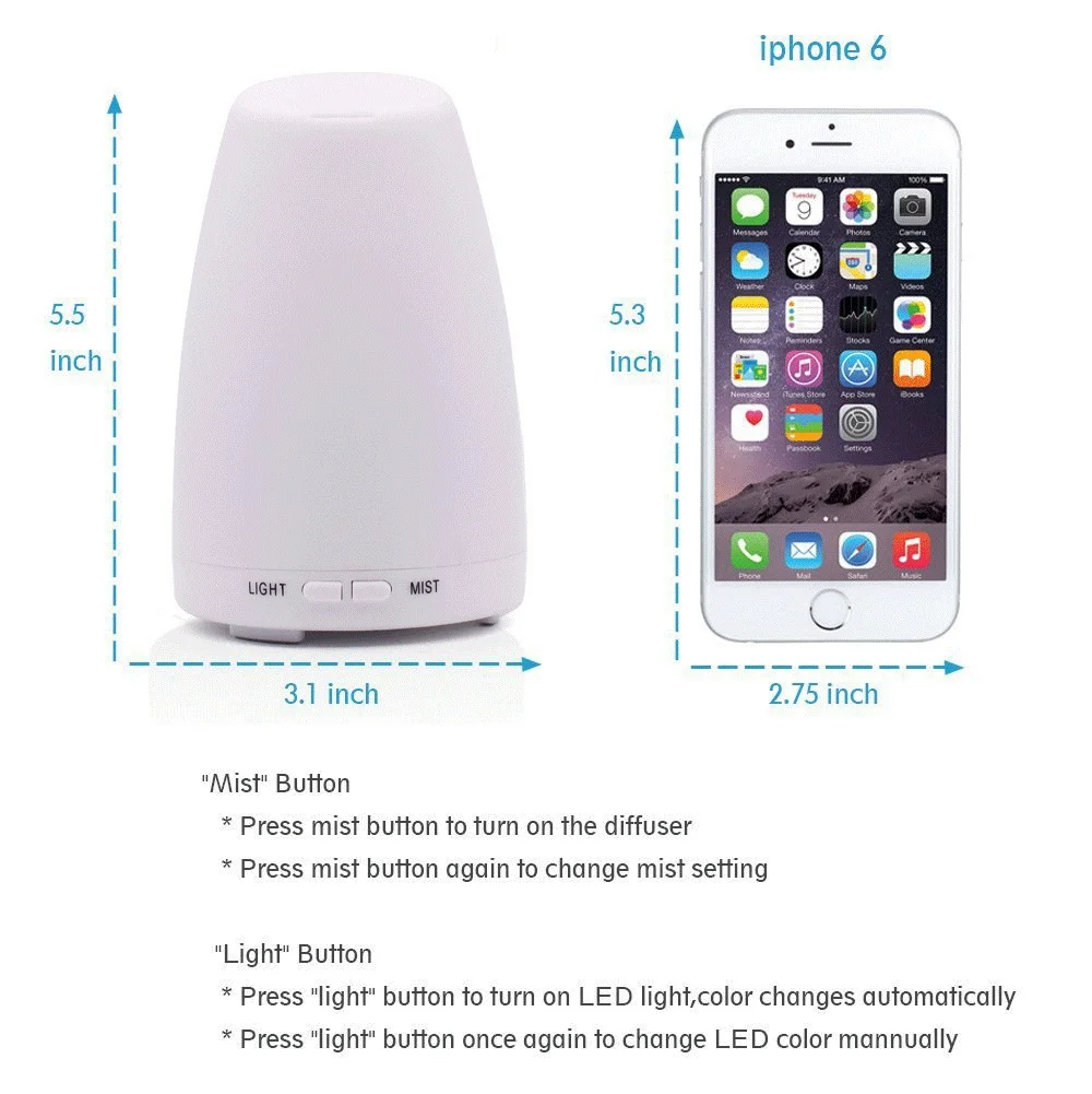 Classic Amazing 120ml Air Aroma Diffuser Humidifier In Highest Cost