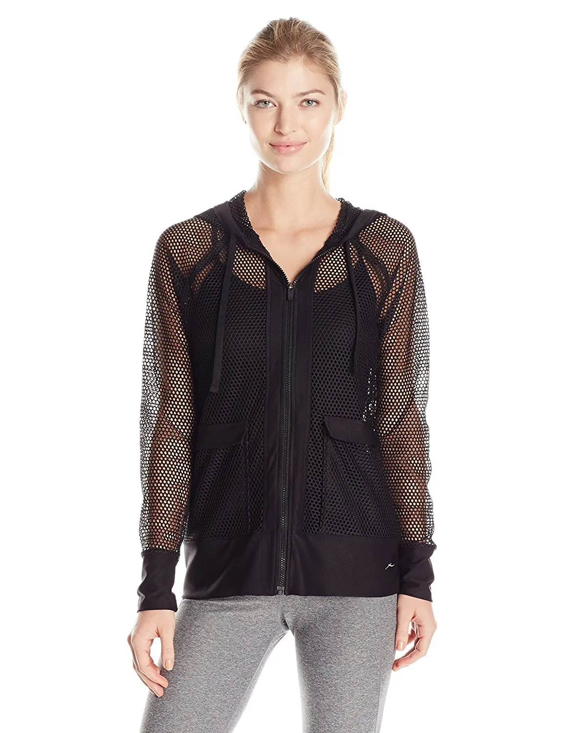 X by Gottex Women's Honeycomb Mesh Hoodie Jacket