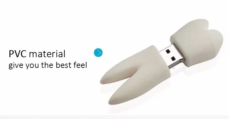 Creative Lovely Tooth Shape USB Flash Drive Custom Logo - ANKUX.COM