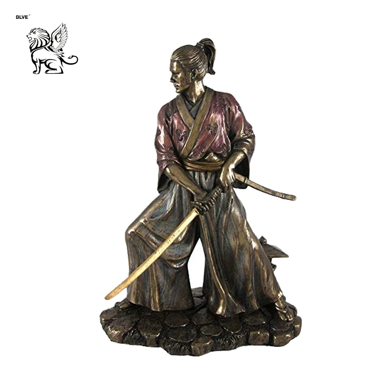 Factory Sale Large Size Japanese Style Bronze Miyamoto Musashi Samurai