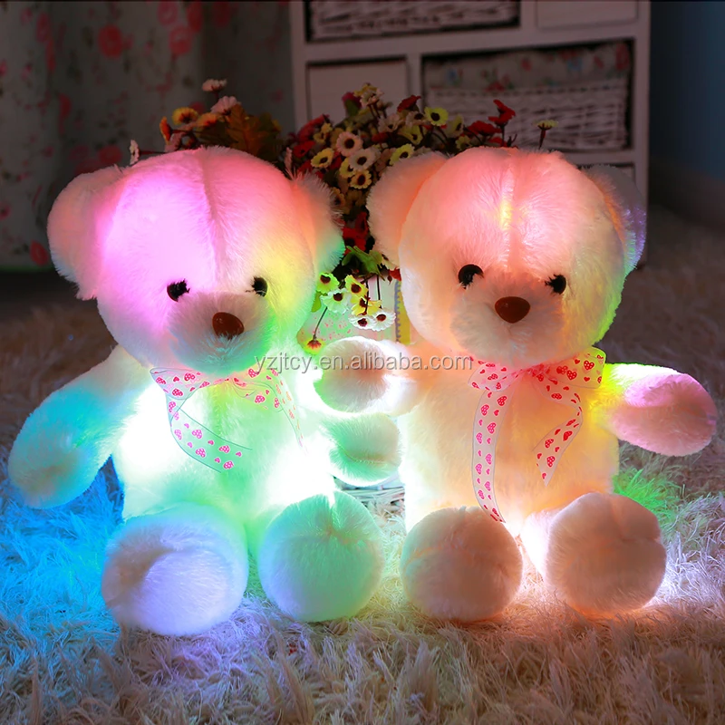 Wholesale Light Up 30cm Teddy Bear Stuffed Plush Shining Led Light Up ...