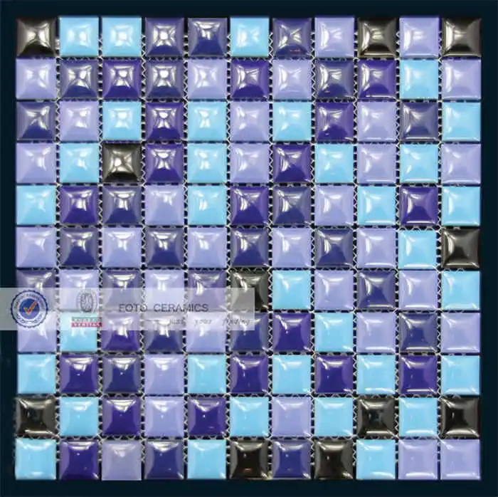 Blue non-slip swimming pool ceramics tiles mosaic
