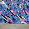 Hot sale fashion flamingo plant digital printed 4 way stretch bikini swimwear fabric for girls