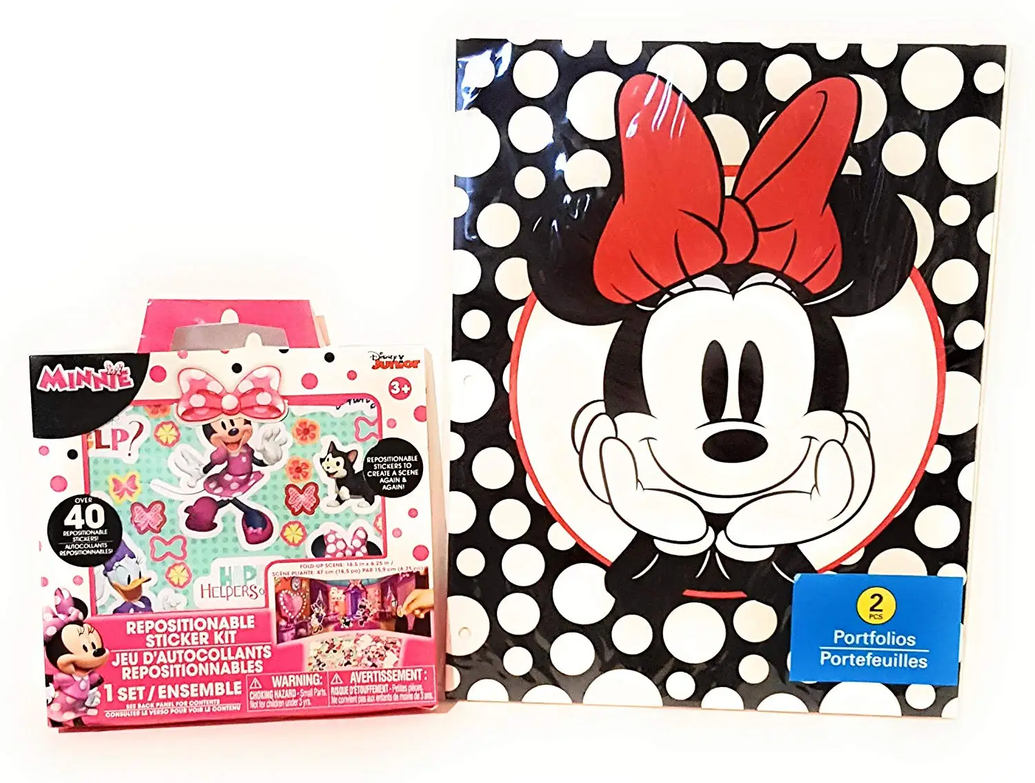 Back to School Student Toddler Pre-school Elementary Middle School Classroom Teacher Room Classroom Room Kids Pocket Folder MINNIE MOUSE BONUS STICKERS