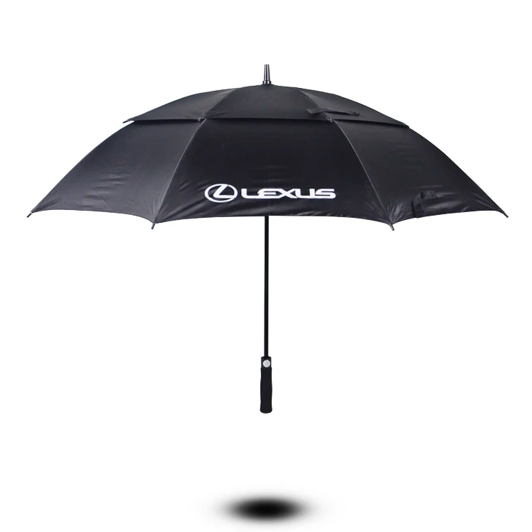 Automatic Open Golf Umbrella Large Oversize Double Canopy Vented