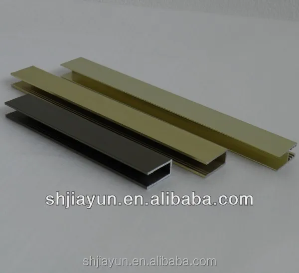 Muebles de aluminio perfil de borde para reposteria con superficie ... Molduras de aluminio para muebles
