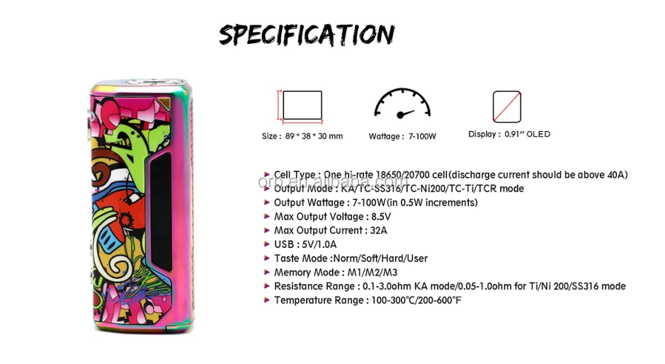 2018 hot vape mod  Vzone Cultura 100w mod by Vzone factory the best ecig